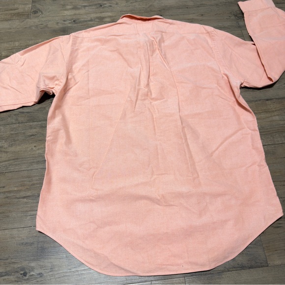 Ralph Lauren CLASSIC FIT Button Down Shirt, Salmon Orange Size Large - Picture 3 of 11